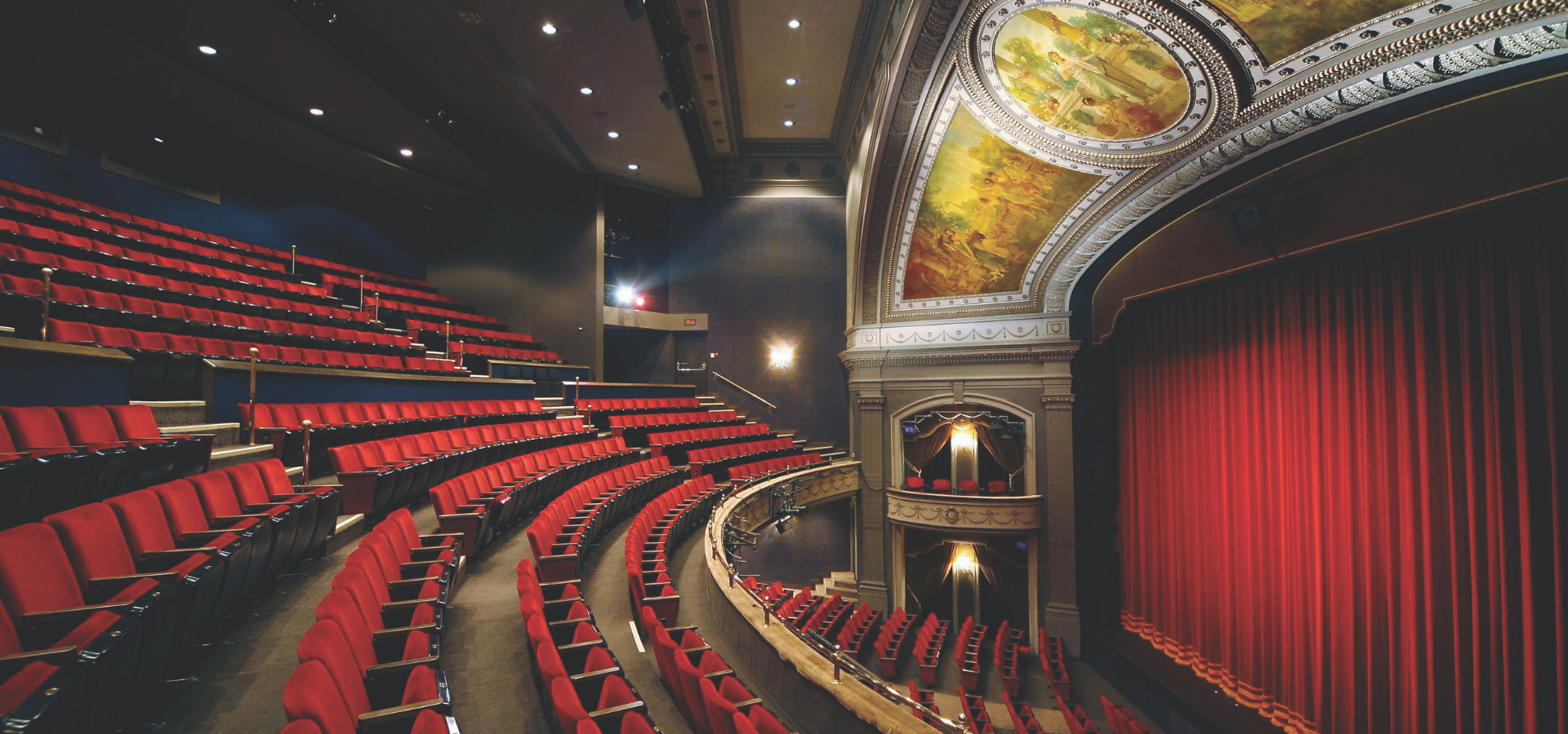 Inside the grand theatre.