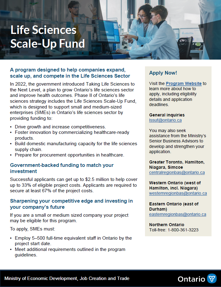 Life Sciences Scale-Up Fund