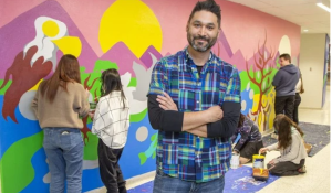 At one London high school, diversity inspires massive student-led mural