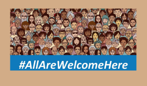 Get your free All Are Welcome Here posters for employers to demonstrate your commitment to a safe and welcoming experience for all (clients and staff)