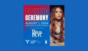 JUNO award winner Rêve to perform at Opening Ceremony of the London 2024 Ontario Summer Games presented by London Hydro on Thursday, August 1