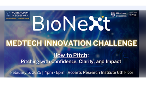 BioNext MedTech Innovation Challenge: How to Pitch